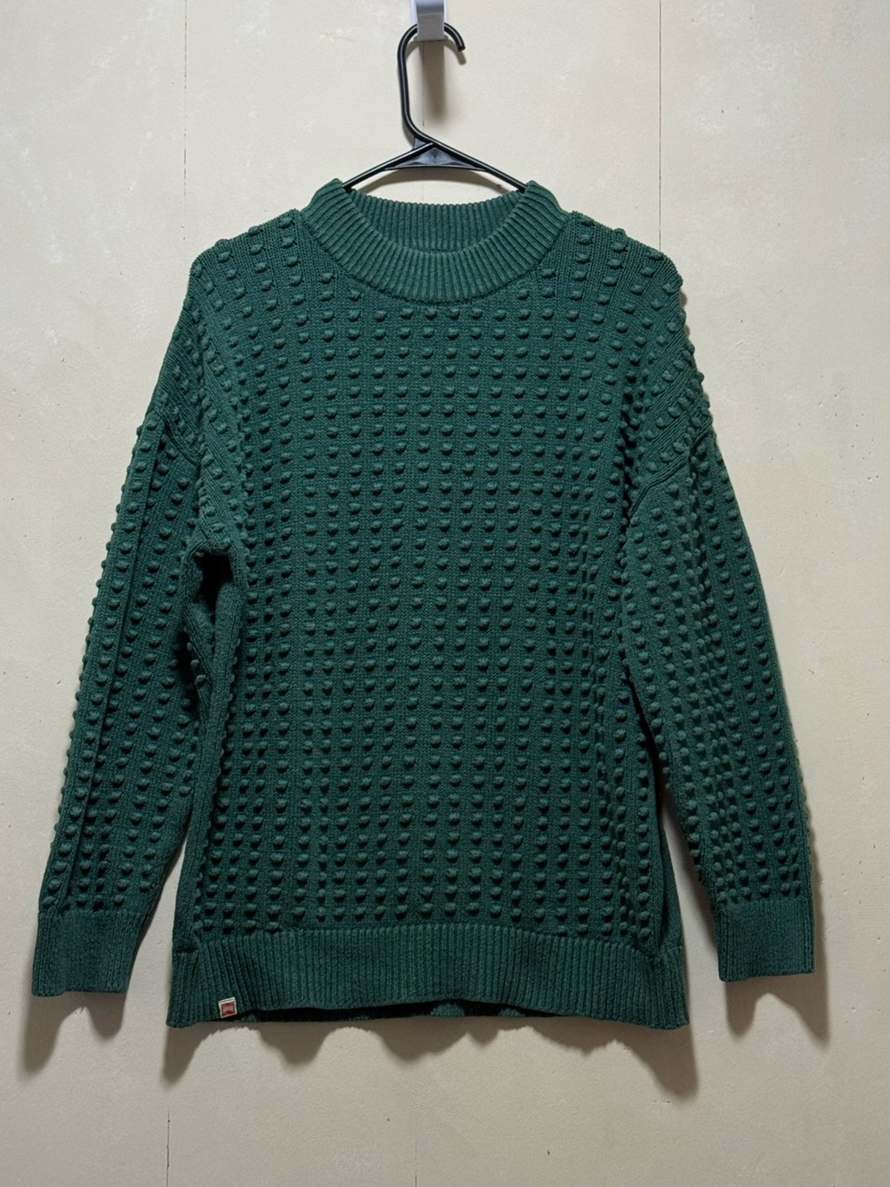 Lego Dark Green Bobble Knit Crewneck Sweater - Sz L - Picture 9 of 10